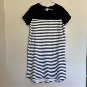 Black Striped Dress